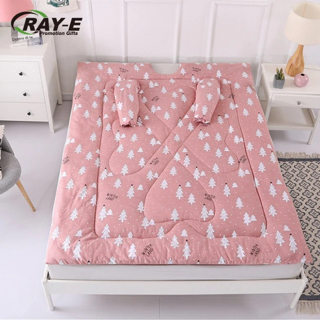 
2019 hot sale winter multifunction warm quilt with sleeves for kids web celebrity new design lazy quilt 