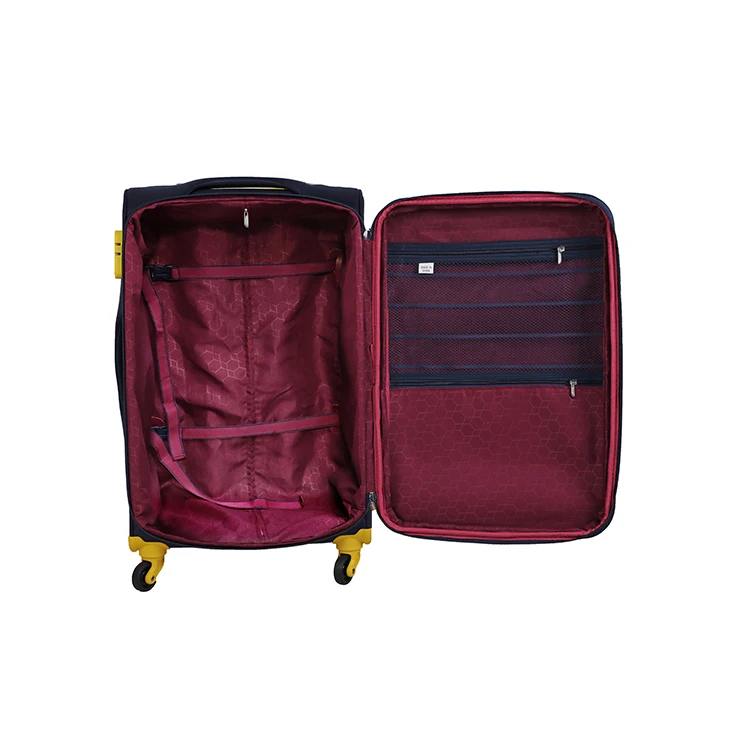 Hot selling EVA travel luggage with explosion-proof zipper fabric suitcase