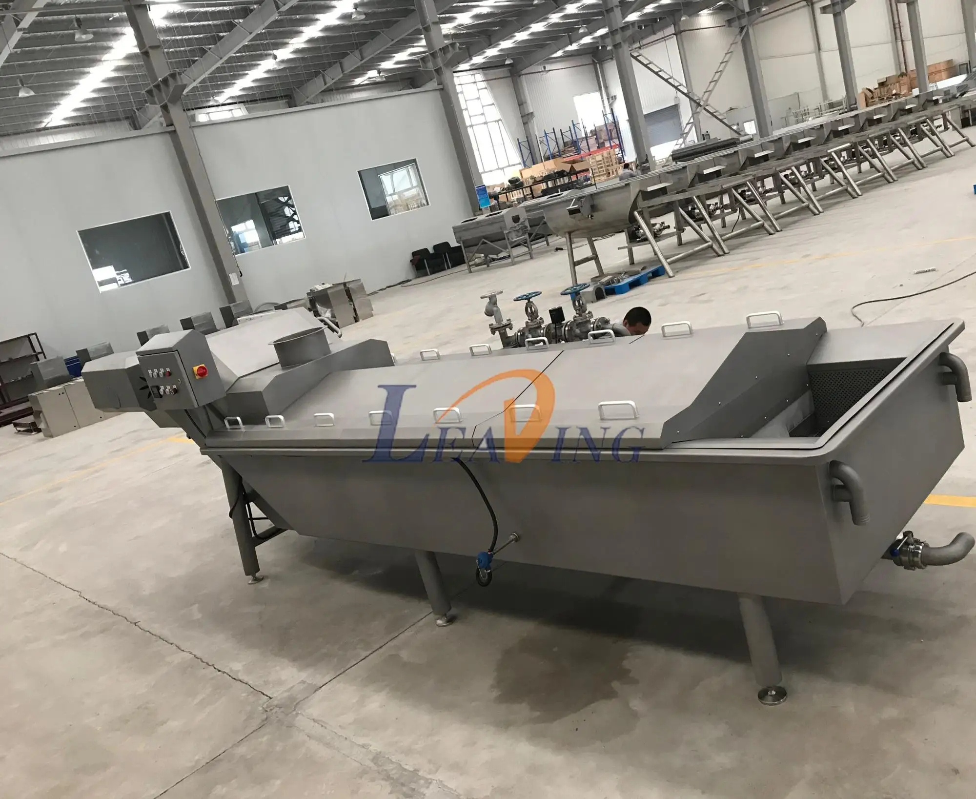 Automatic vegetable blanching steam blanching potato blanching machine