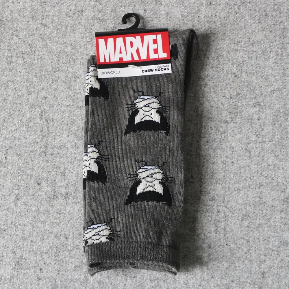 
UG socks for cotton funny marvel calcetines unisex cute cartoon crew happy sox bulk wholesale make your own logo designer socks 