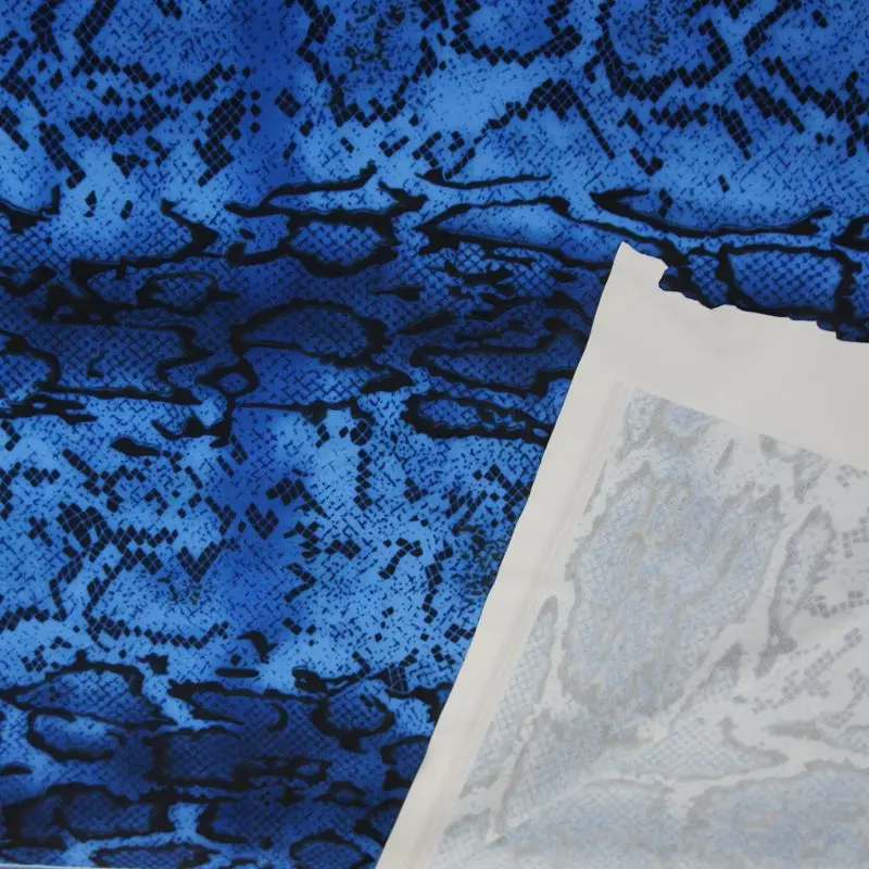 86% Polyester 14% Spandex  Custom Snake Skin Printed Bikini Fabric