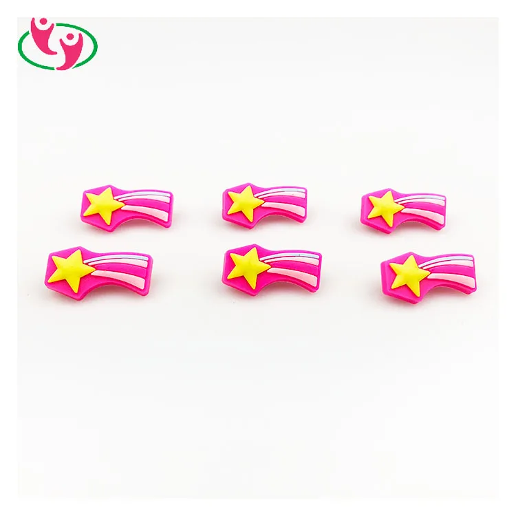Novelty Soft Colorful Custom PVC Rubber Star Shaped Push Pin Drawing Pin Thumb Tack for Promotion