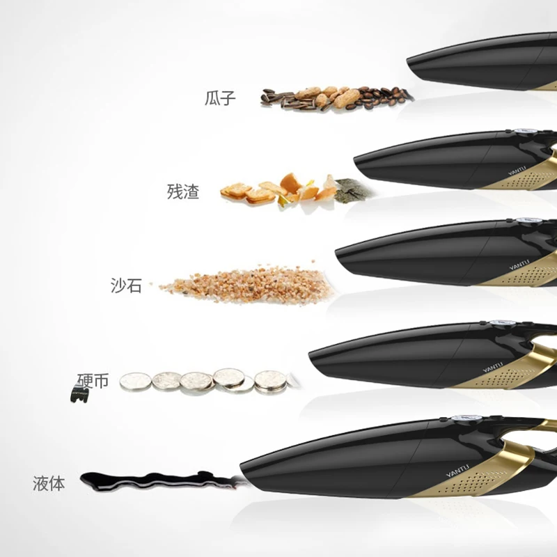 YANTU E09 120w Car Auto 12v Wireless Hand Portable Vaccum Vacuum Cleaner for Car