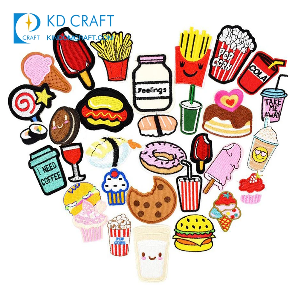 Оптовая продажа недорогой термотрансферный авиационный пчелиный цветок винтажные термоклейкие значки индивидуальные вышитые нашивки для одежды