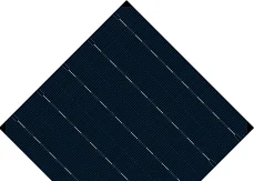 P type poly black silicon PERC solar cell for wholesale