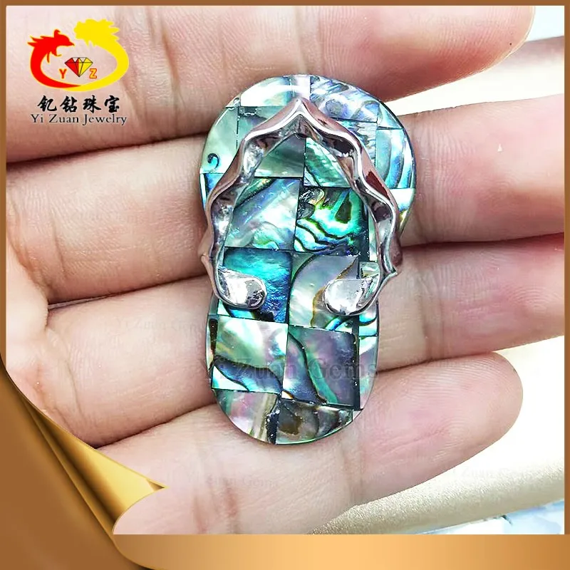Factory customized designs abalone sea shell pendant