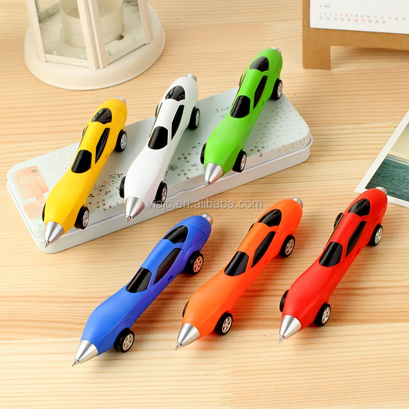 Novelty gift Cheap Race Car Shape Pen Novelty Ballpoint Pen Back to School Office Stationary Supplies for Kids Student Adults