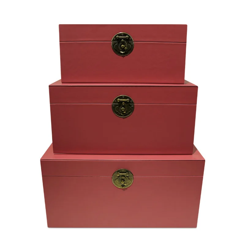 China manufacture high quality MDF wood and  leather box for Christmas hamper boxes without this your home will not complete