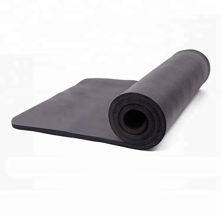 Factory price OEM design yoga exercise mat ecofriendly extra thick nbr yoga mat factory whole sale roll mat for yoga sports