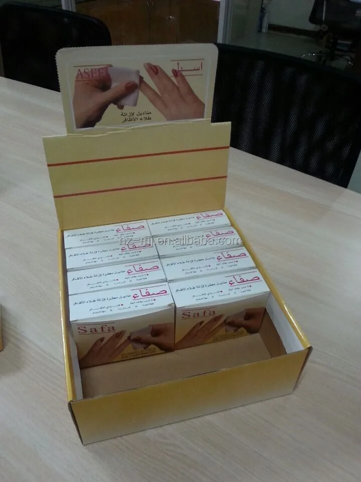 Removes nail color quickly & easily nail polish remover pad