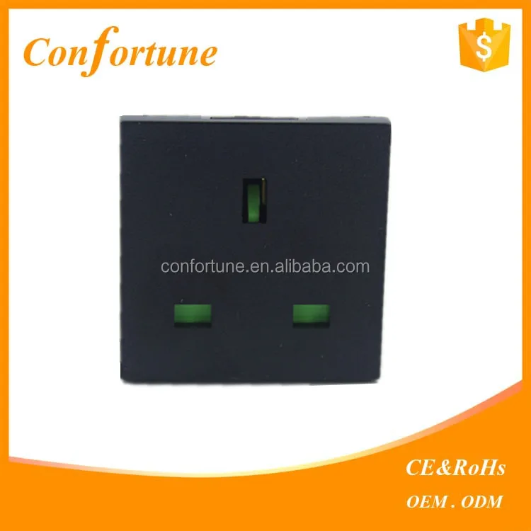 Высшего качества CE RoHS утверждении 13A черный электрический настенный великобритании гнездо