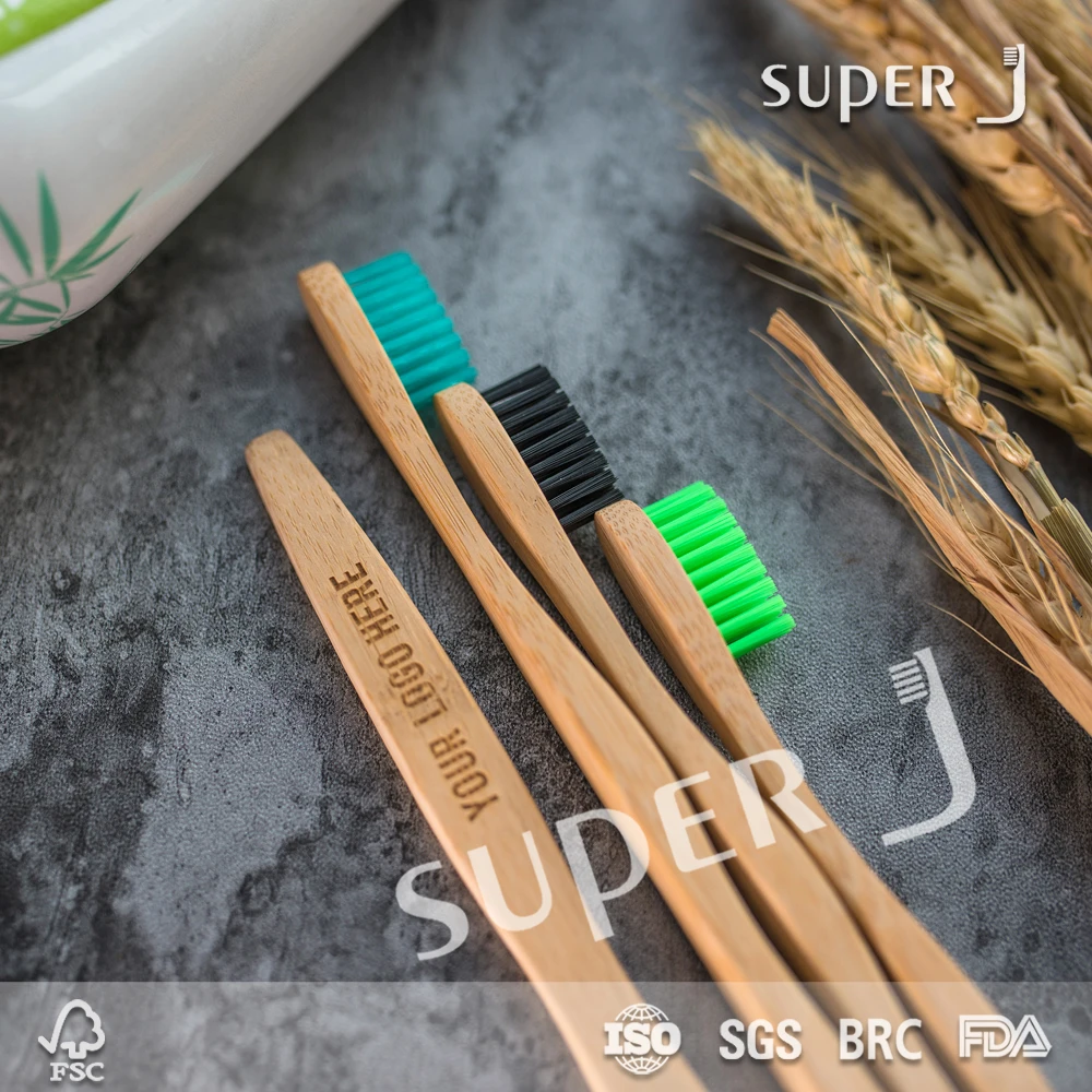 China Manufacturer Biodegradable feature charcoal bamboo toothbrush in yangzhou