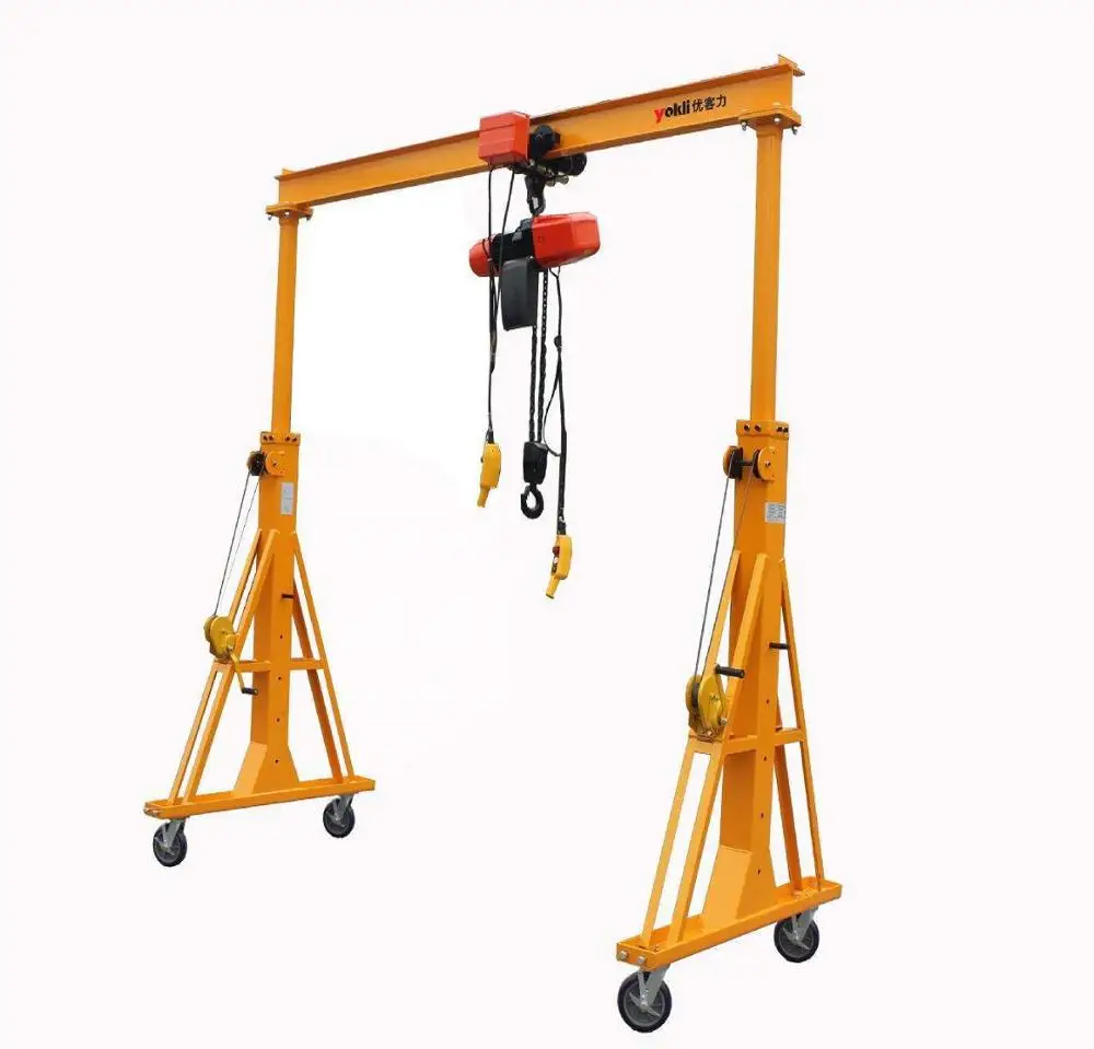 Aluminum alloy Folding Small Gantry Crane with JIB Arm