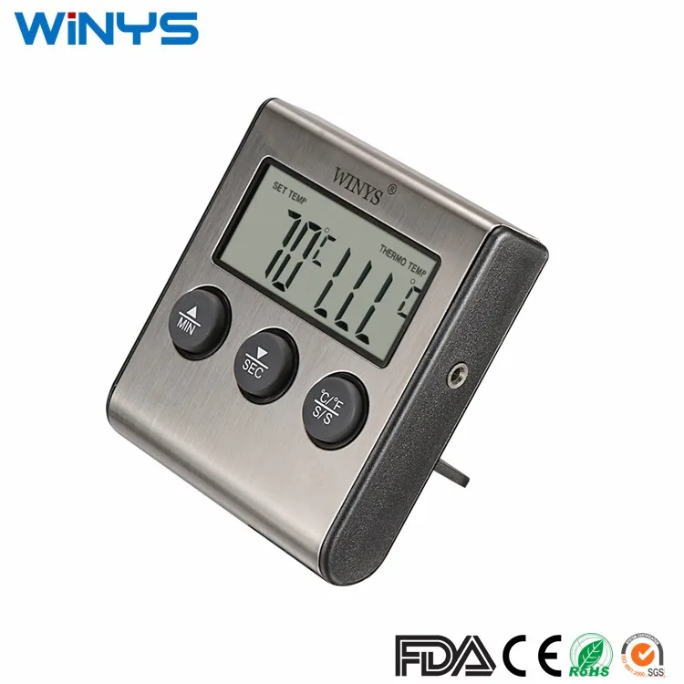 Kitchen food oven high temperature baking timer macaron barbecue probe type BBQ barbecue thermometer