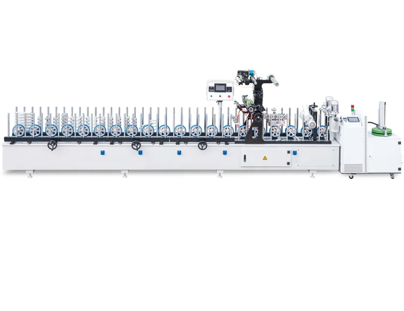 BF350B-PUR-II High quality PUR Adhesive Veneer Profile Wrapping Machine for PVC Film