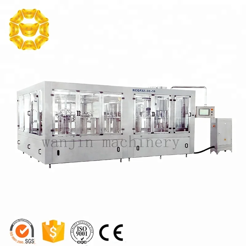 
Glass bottle wine or beer filling processing plant/ PET Small plastic bottle cans beer filling machines equipment instrument 
