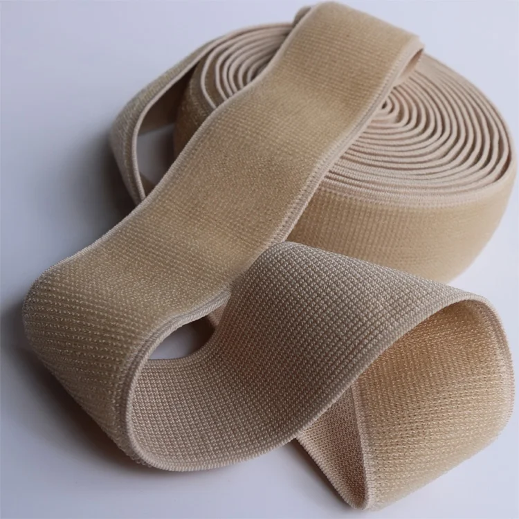 Customized 2 INCH Beige Medical Elastic Loop Strap