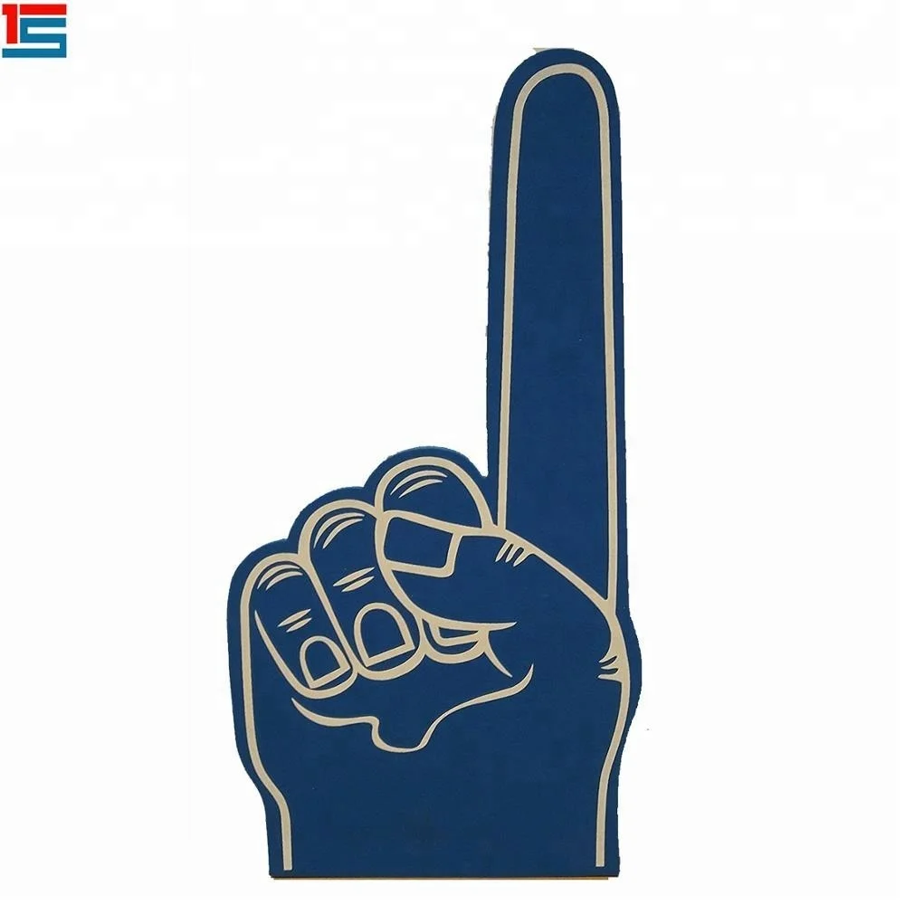 
 Пенопластовая варежка для рук со средним пальцем  