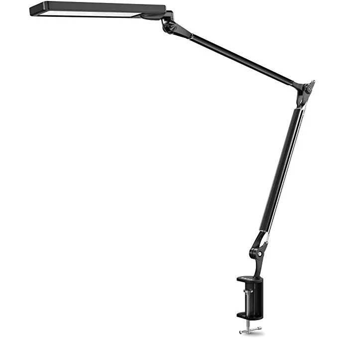 Aluminum Material adjustable swing arm desk lamp architect clamp eyelash extensions lamp for beauty care and salon led lamp