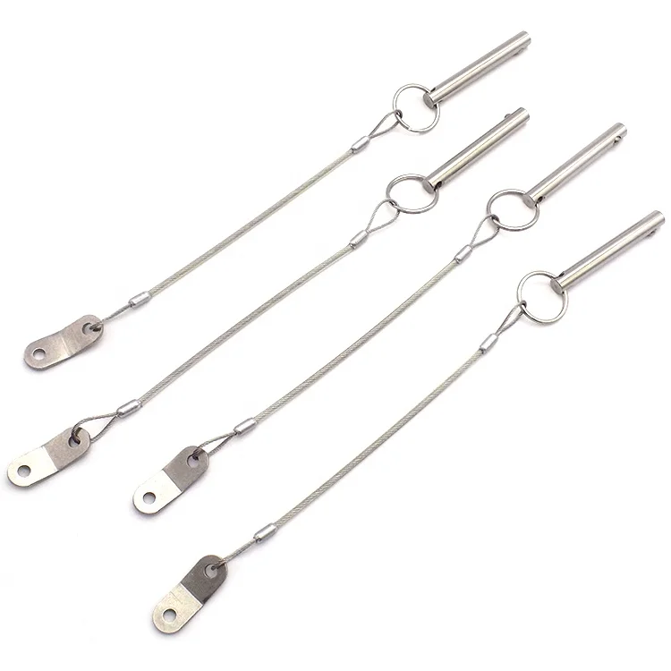 Steel Wire Rope with L Fitting and Carabiner for Lighting