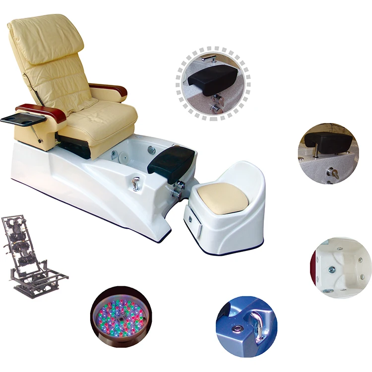 Fiberglass Plastic Footrest Bath Manicure Pedicure SPA Chair