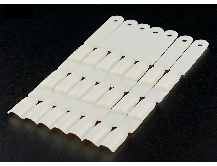 150 Tips 3 Knots Nail Art Display Natural Chart Color Sample Practice Fan Nail Polish Display with Ring Nail Tools