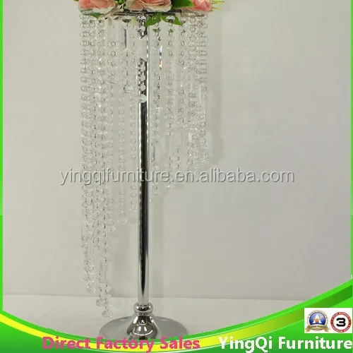 Waterfall Crystal Flower Stand for Wedding Table Centerpieces Decoration