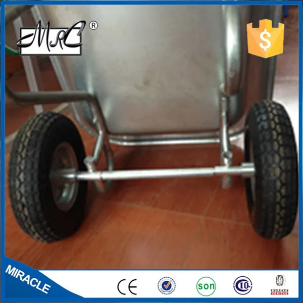 Сверхпрочная Строительная садовая тачка WB6211 с двумя колесами