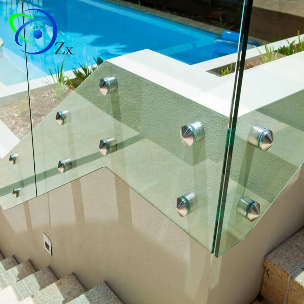 316 Frameless railing stainless steel Glass mounting adjustable standoff bolt side wall fixing