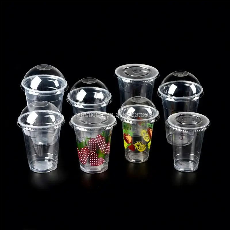 disposable cups dome lids/pp plastic cups wholesale drinking cups 200ml to 700ml