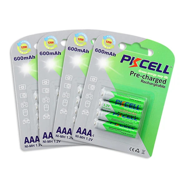 High Quality Ready To Use NIMH Rechargeable Batteries 1.5V AAA Nimh Batteries AAA 600mAh