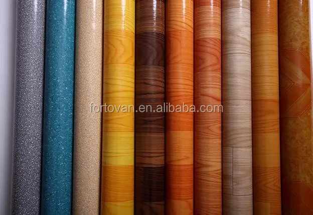 Виниловый дощатый пол с фетровой подложкой рулоны паркета из ПВХ материала