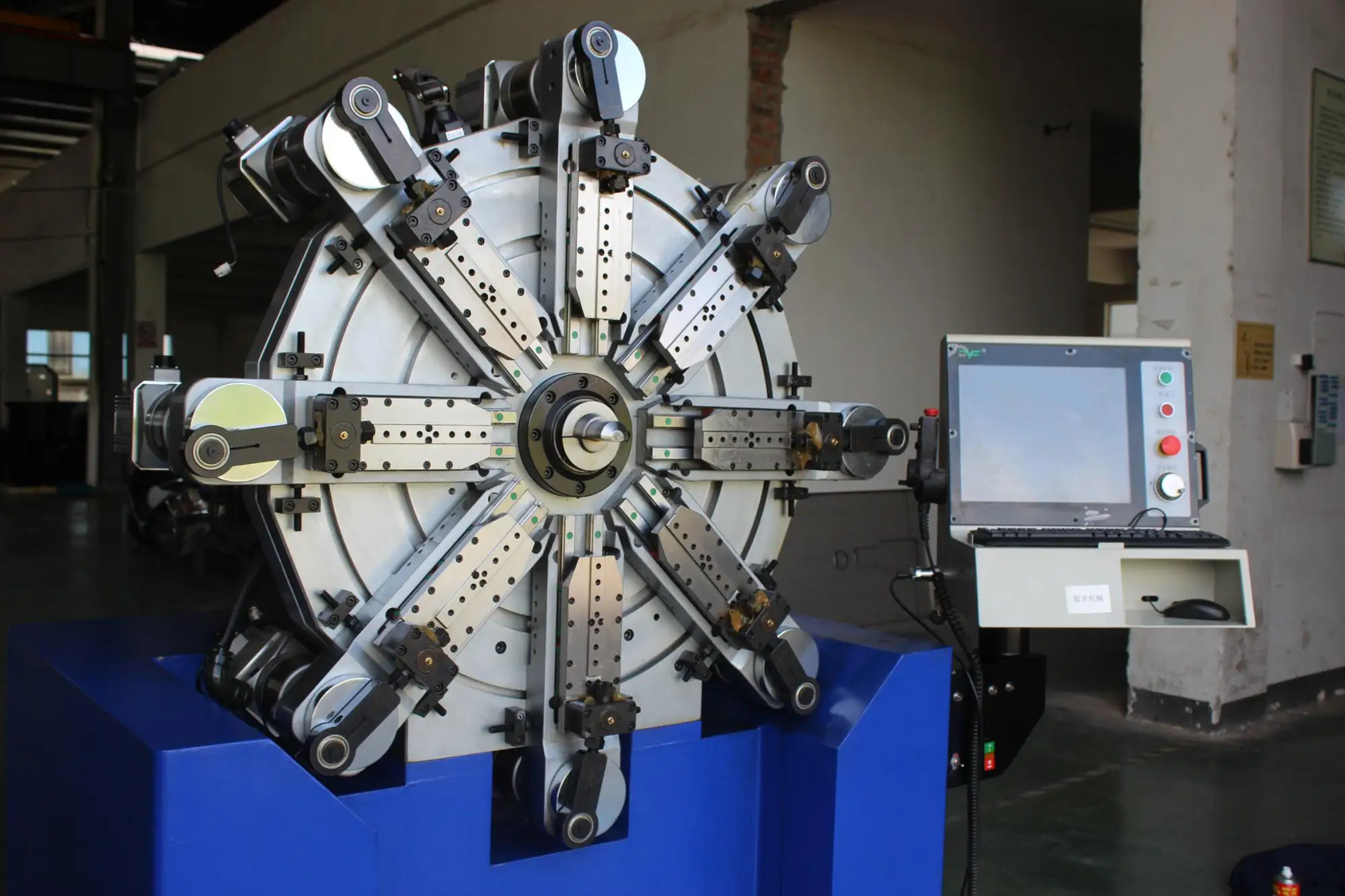 YF brand CNC-1145 CNC camless spring machine , wire basket bending machine