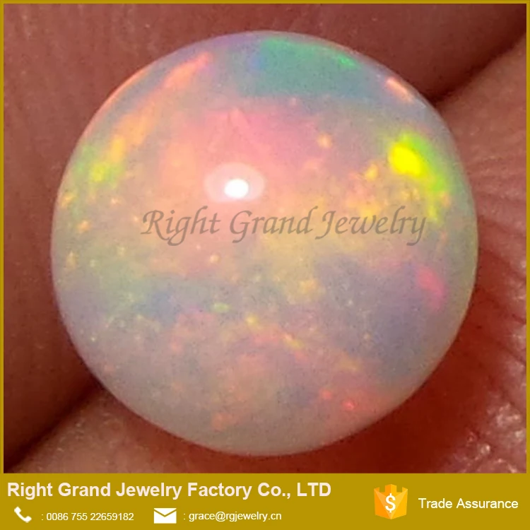 3mm-17mm Synthetic Fire Opal Balls Undrilled Round Opal Stone Price