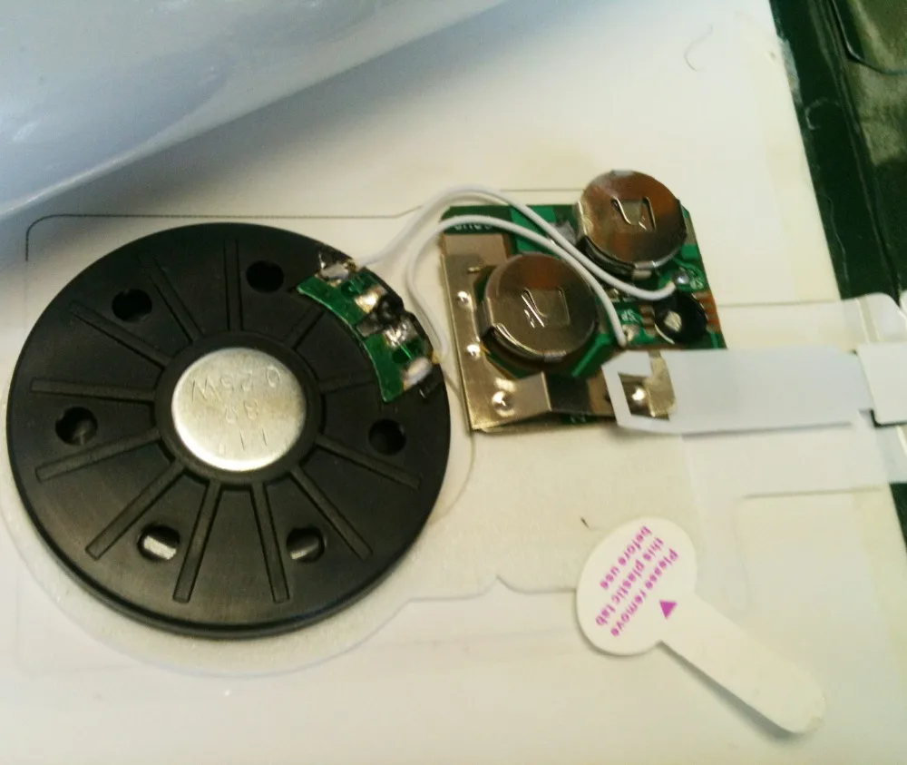 
 Высококачественное устройство записи голоса для поздравительной открытки  