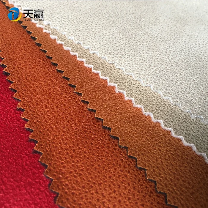 
microfiber fleece bonding with bronzing suede car seat fabric 