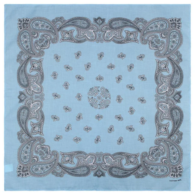 
Wholesale Cheap promotion gift multi 100% cotton fabric square in stock paisley bandana 