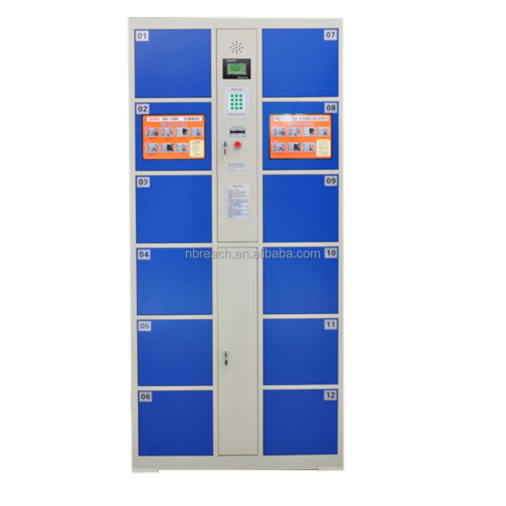 Fingerprint delivery intelligent gym outdoor parcel locker system digital electronic steel smart