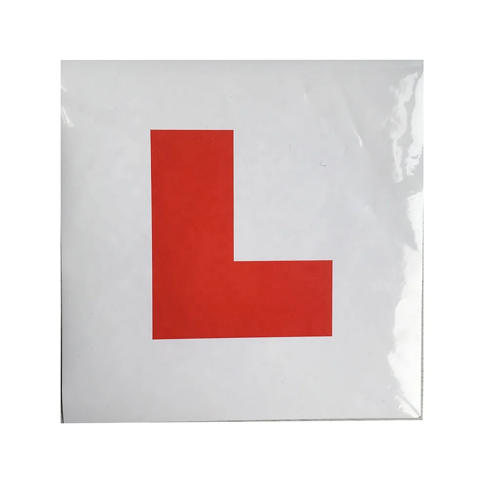 MOTORCYCLE L PLATE KIT CAR STICKER