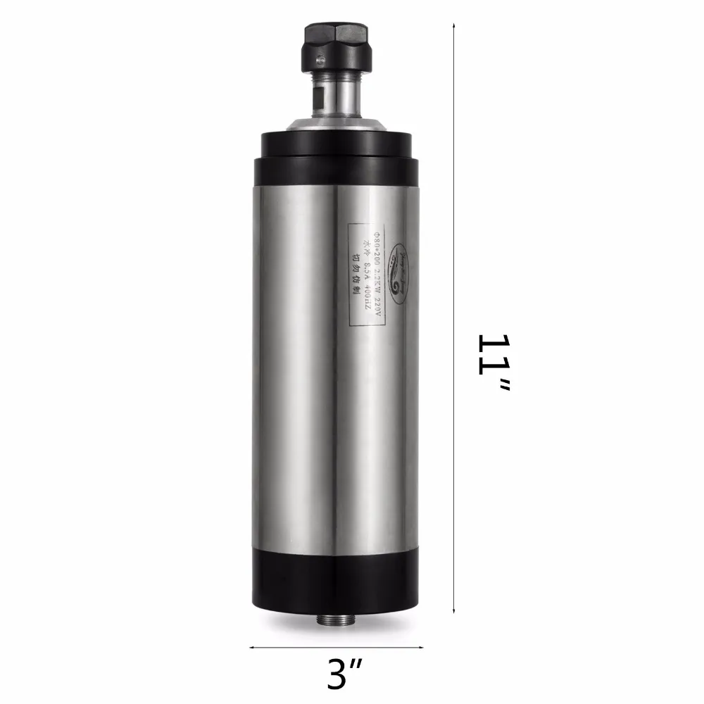 
High Speed 2.2KW Water Cooled Spindle Motor Engraving Milling & Grinding 