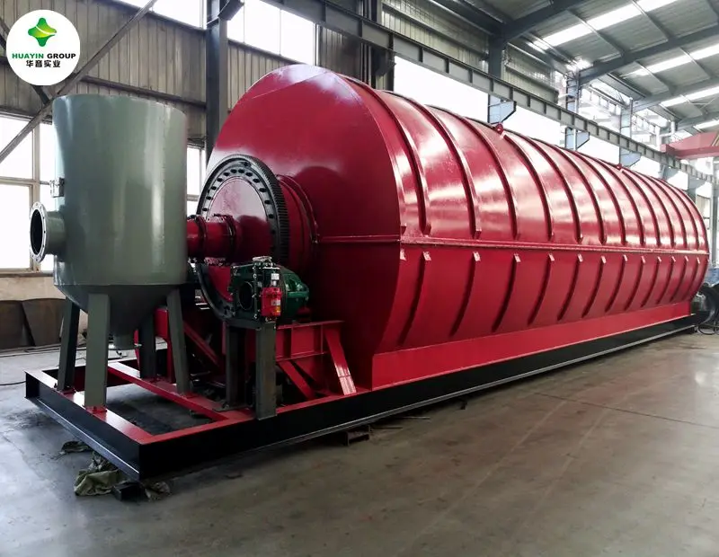 Пиролизная установка по производству непрерывных отходов шин европейского стандарта для