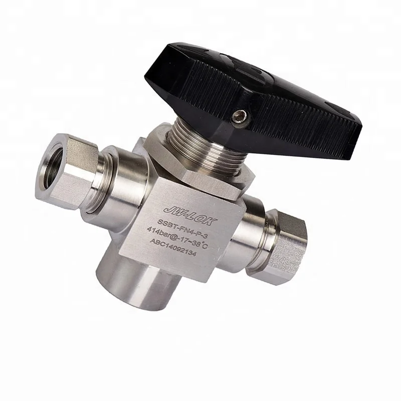 stainless steel 10000psi 3 way ball valve