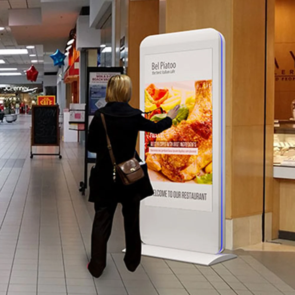 42 55 65 inch outdoor stand waterproof advertising lcd digital signage display