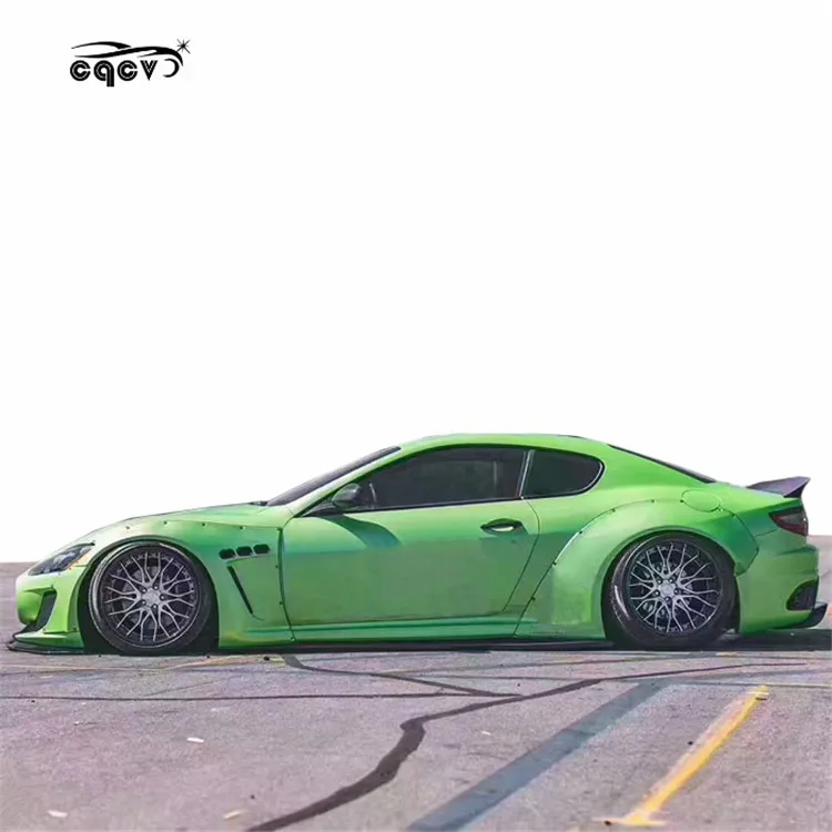 Wide body kit for Maserati GT GTS in LB style carbon fiber front lip rear diffuser rear spoiler front bumper side skirts fender