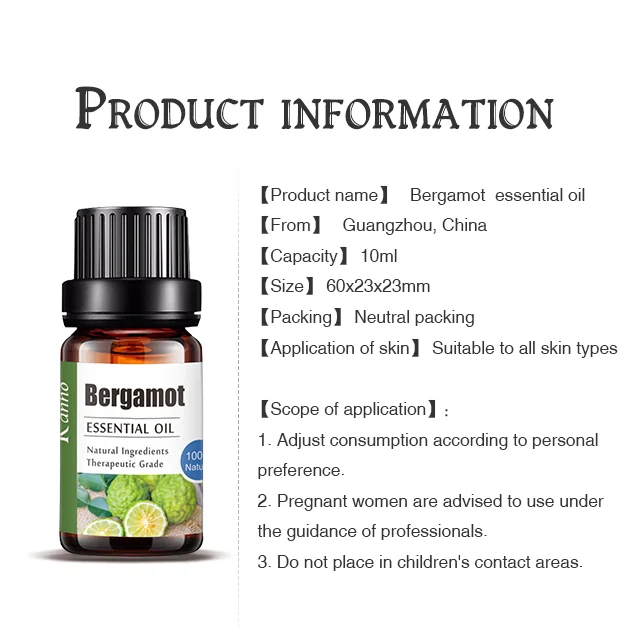 
Kanho 10ml Bergamot Essential Oil Aromatherapy Oil 