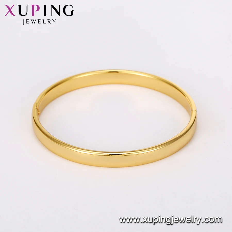 52508xuping Special Offer 6mm 24k Gold Jewelry Bangle, Classical Design Economical Wedding Party Women Jewelry Bangle