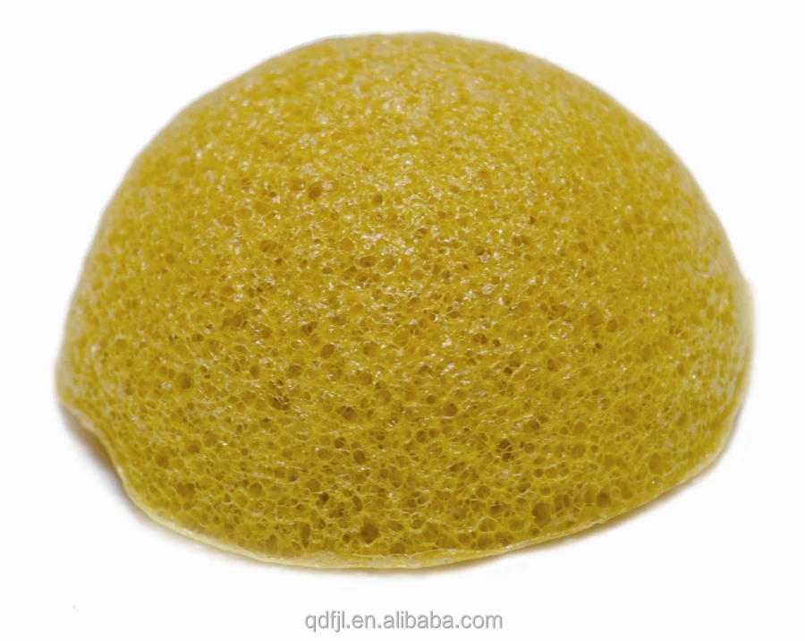 half ball shape natural konjac sponge