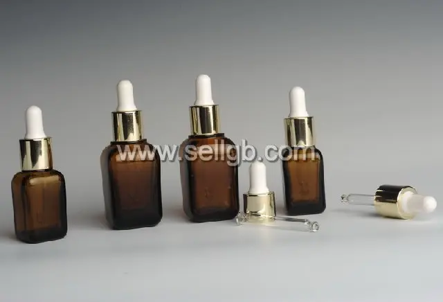 
white frosted 30ml rectangular glass bottle, essential oil rectangular glass bottle perfum 