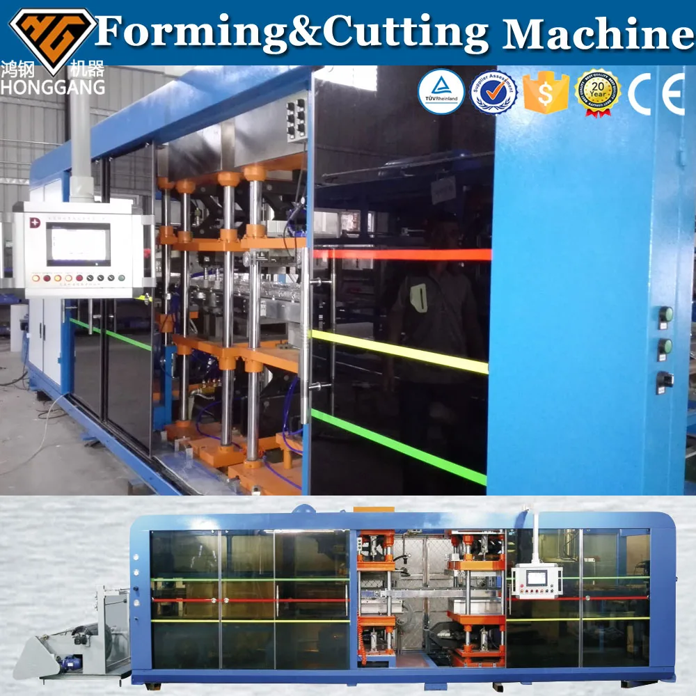 fully automatic plastic disposable packaging thermoforming machine
