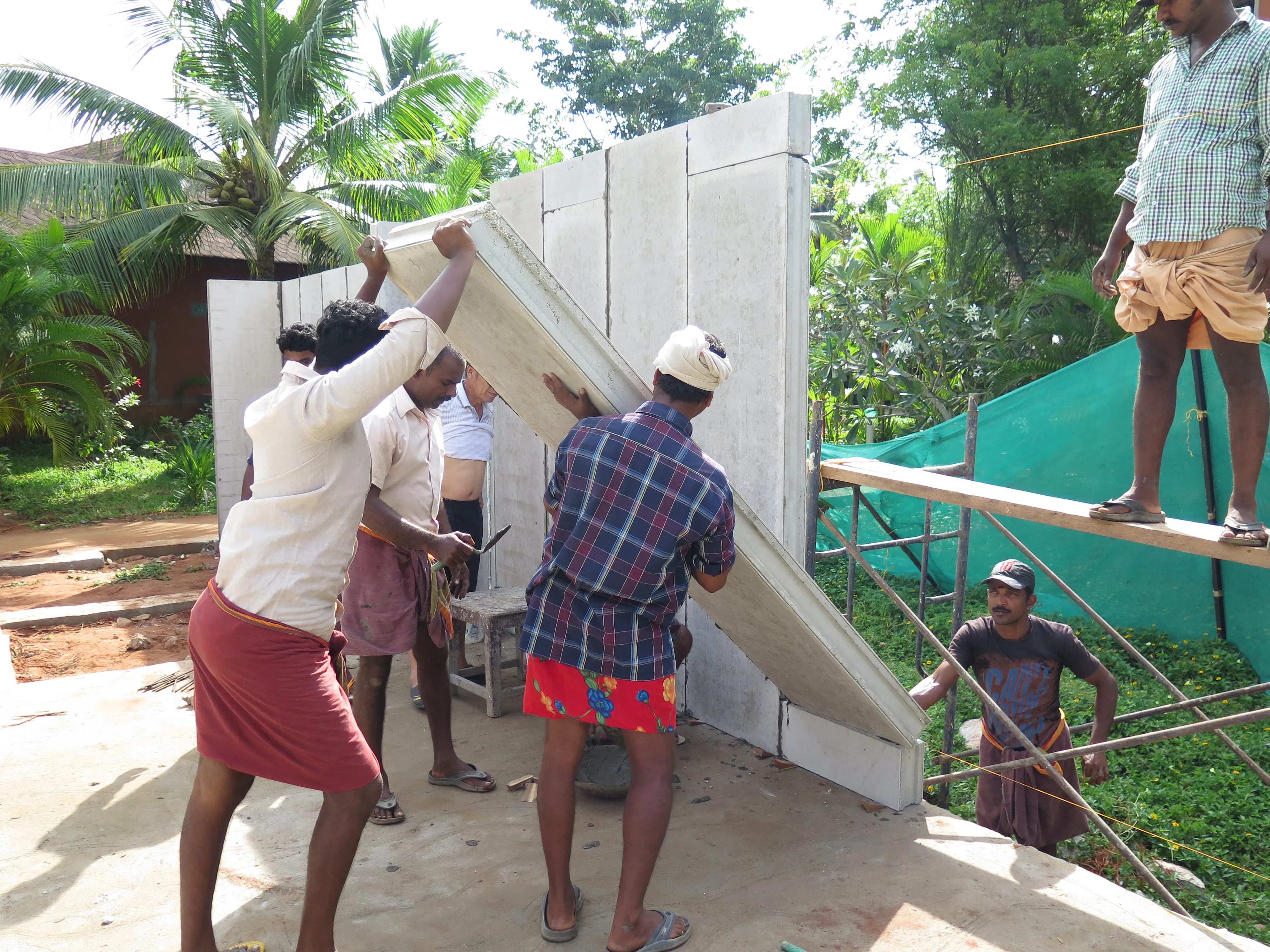 110sqm China Low Cost Light Gauge Steel Prefab House Villa